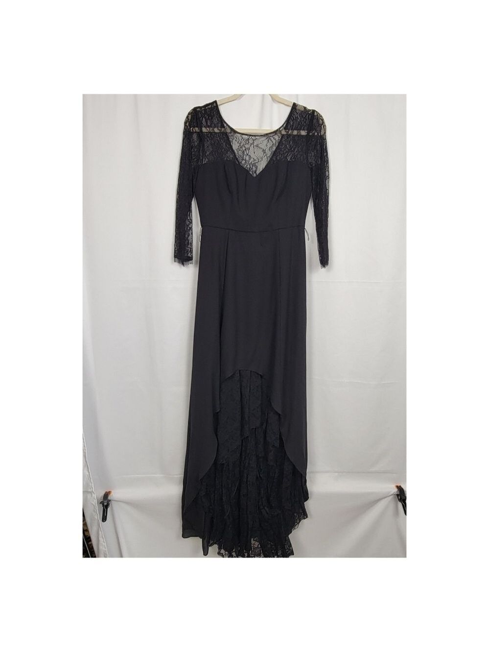 Elegant Black Lace Dress #2665